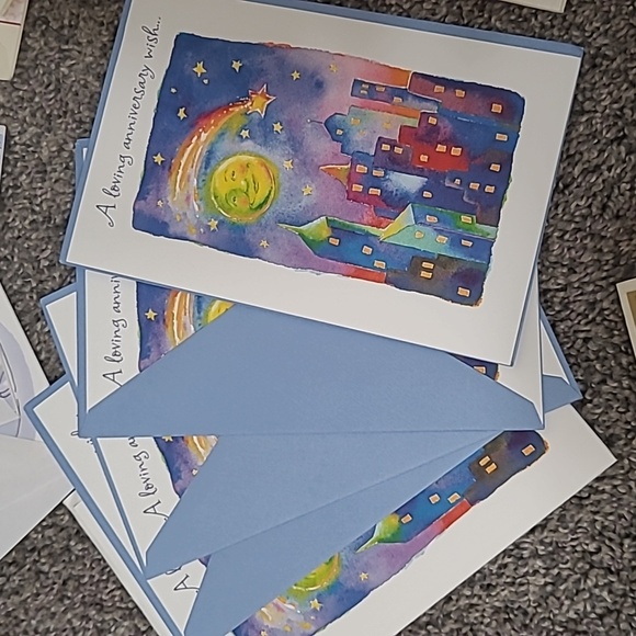 14 Wedding & Anniversary Cards & 4 mini cards, plus a few that are not pictured - Picture 4 of 8